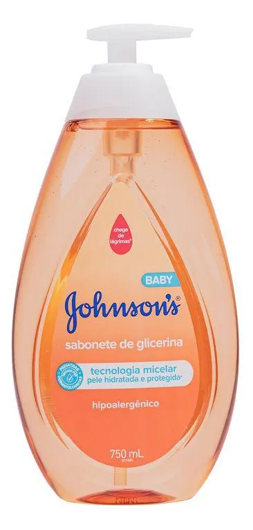 Sabonete Líquido De Glicerina Da Cabeça Aos Pés Com Johnson's Baby