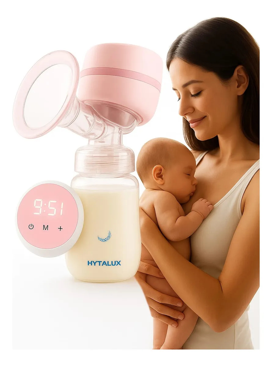 Bomba Leite Elétrica Armazenamento Display Led Não Precisa Segurar Ou Ficar Apertando Mãos Livres Estratora Elétrica Marca Hytalux