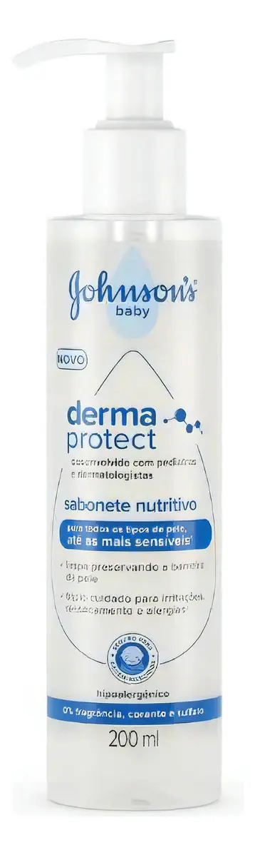 Sabonete Líquido Nutritivo Derma Protect 200ml Johnson's Baby