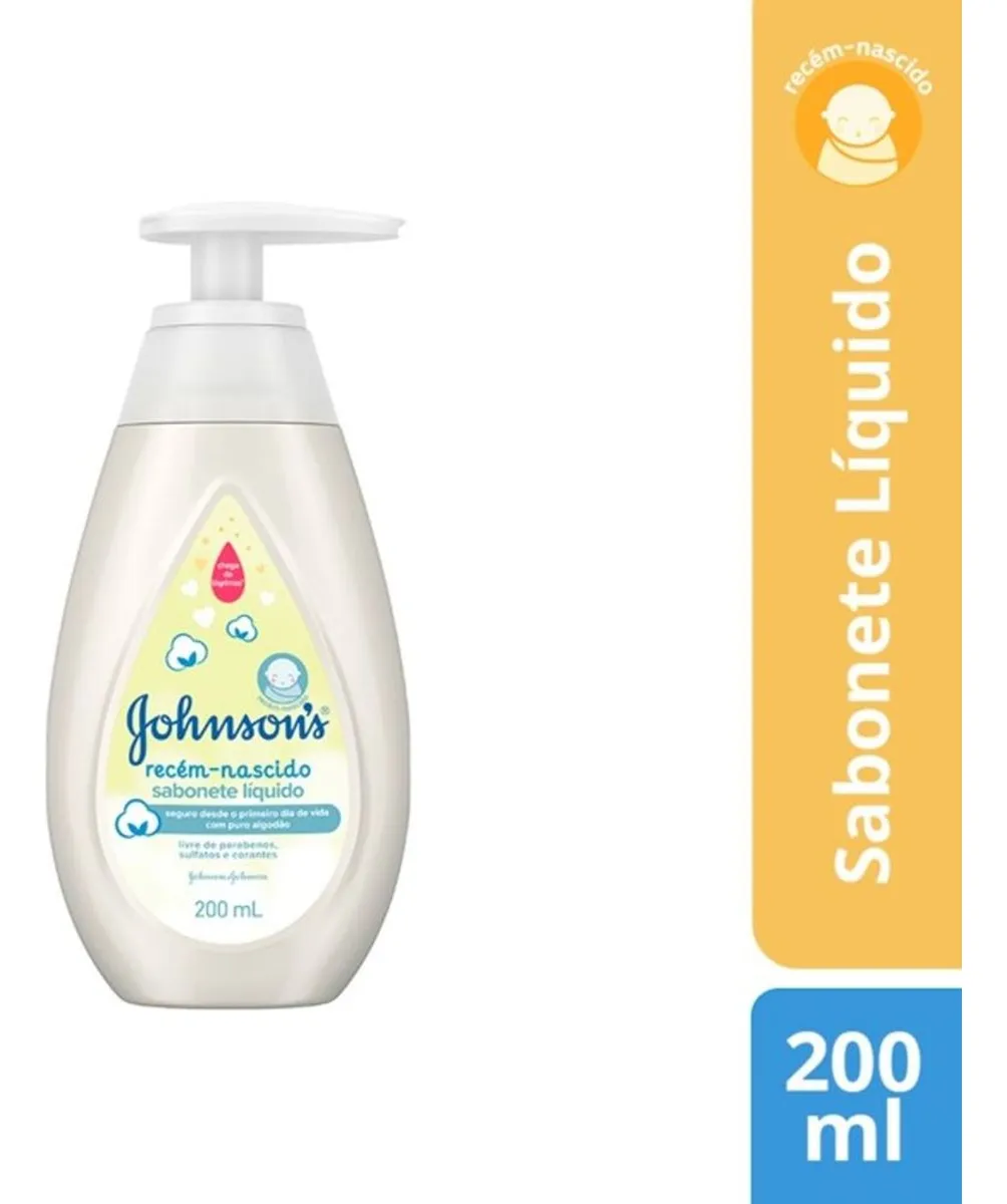 Johnson's Baby Recém-Nascido Sabonete líquido 200 mL