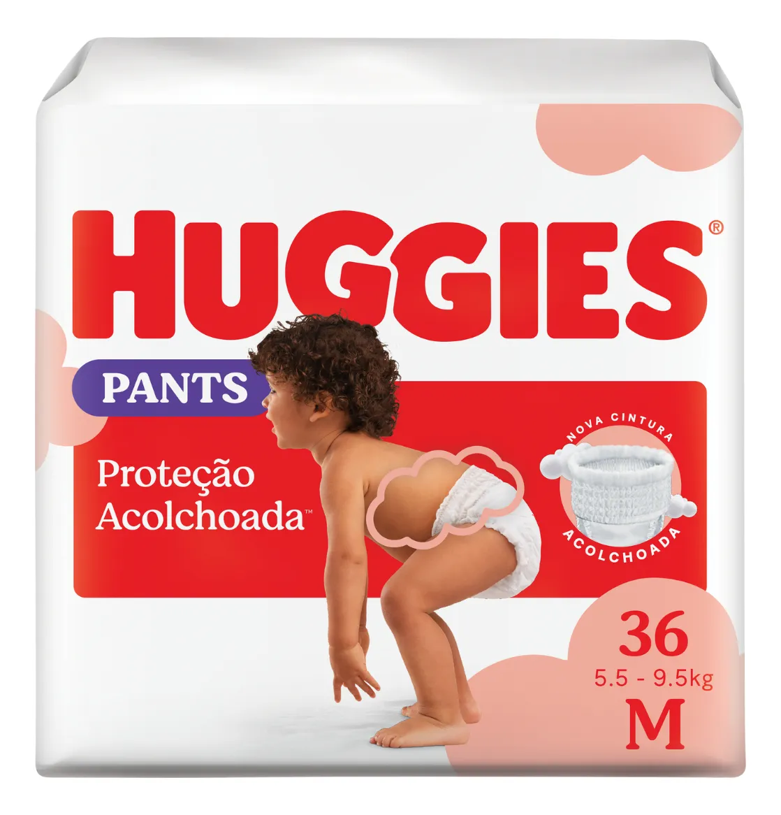 Huggies Fralda Pants Roupinha Proteção Acolchoada M - 36 Un