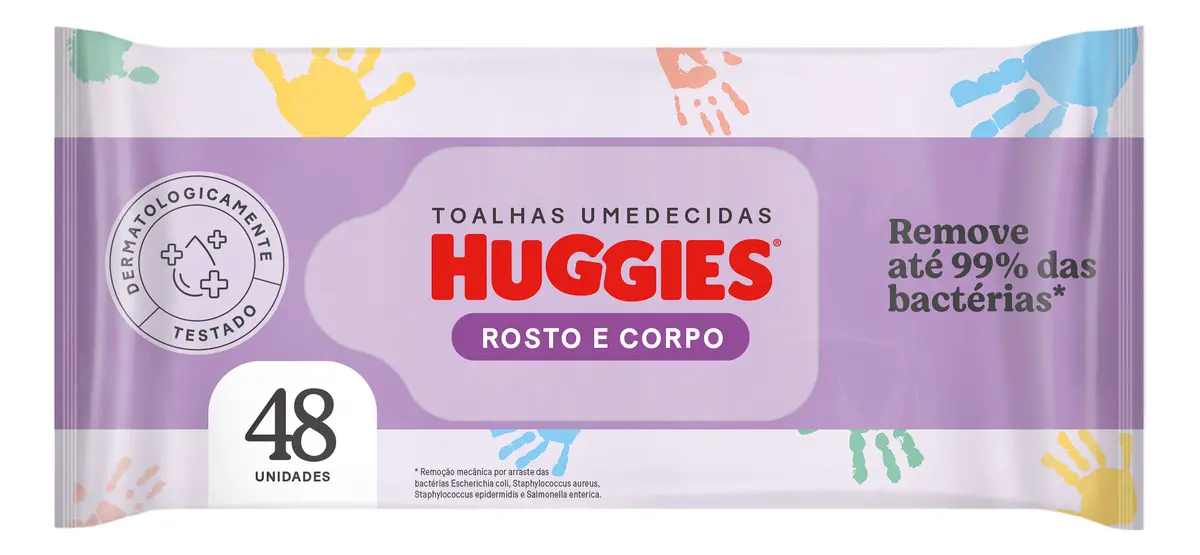 Huggies Lenços Umedecidos Rosto e Corpo Hipoalergênico 48 Un